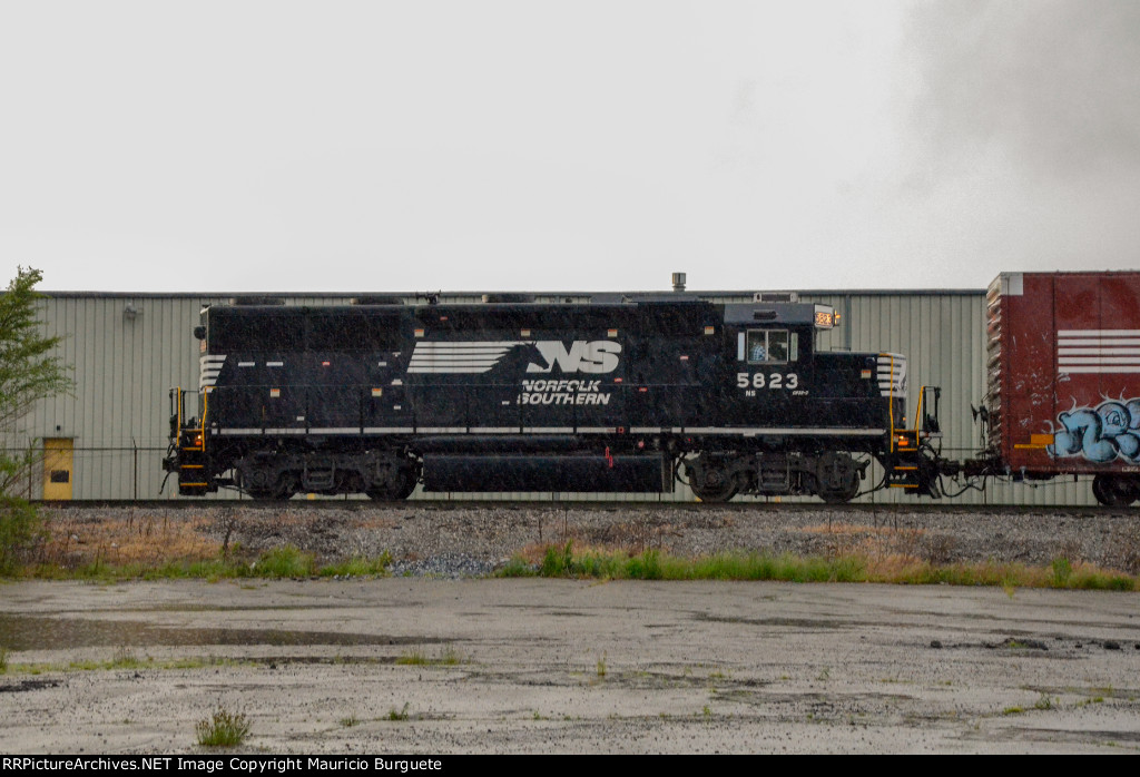 NS GP38-2 Locomotive in the yard